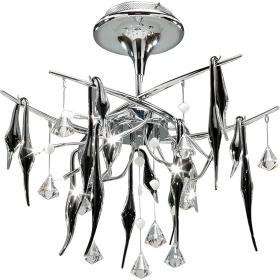 Cygnet Crystal Ceiling Lights Diyas Multi Arm Crystal Fittings Cygnet Crystal Ceiling Lights Diyas Multi Arm Crystal Fittings
